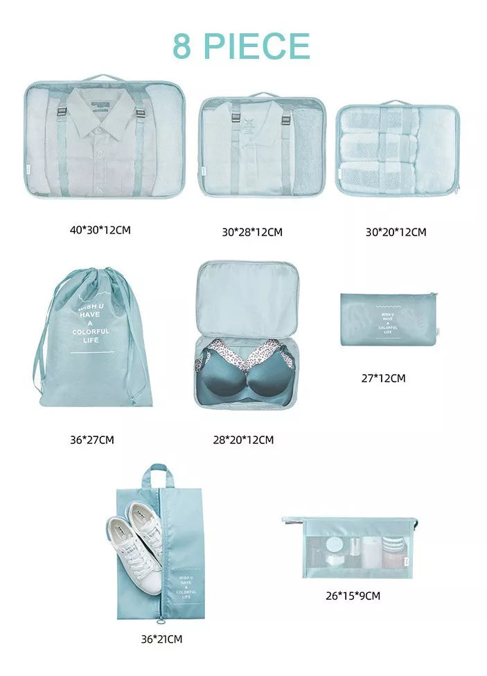 KIT VIAJERO BOLSA X8 PIEZAS
