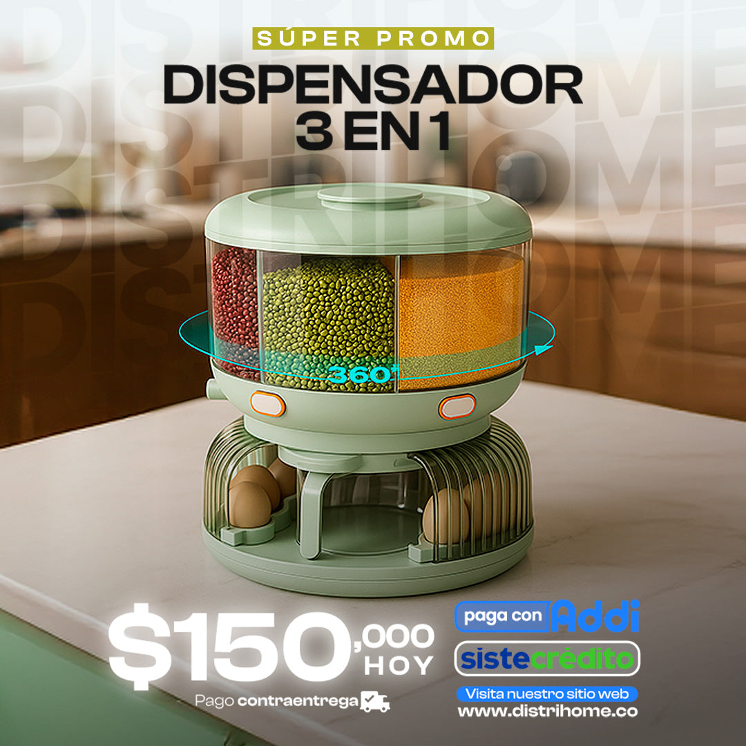 ORGANIZADOR DE GRANOS 3 EN 1