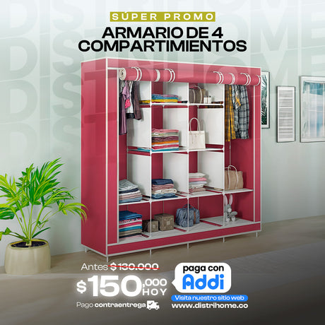 ARMARIO DE 4 COMPARTIMIENTOS