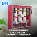 ARMARIO DE 4 COMPARTIMIENTOS