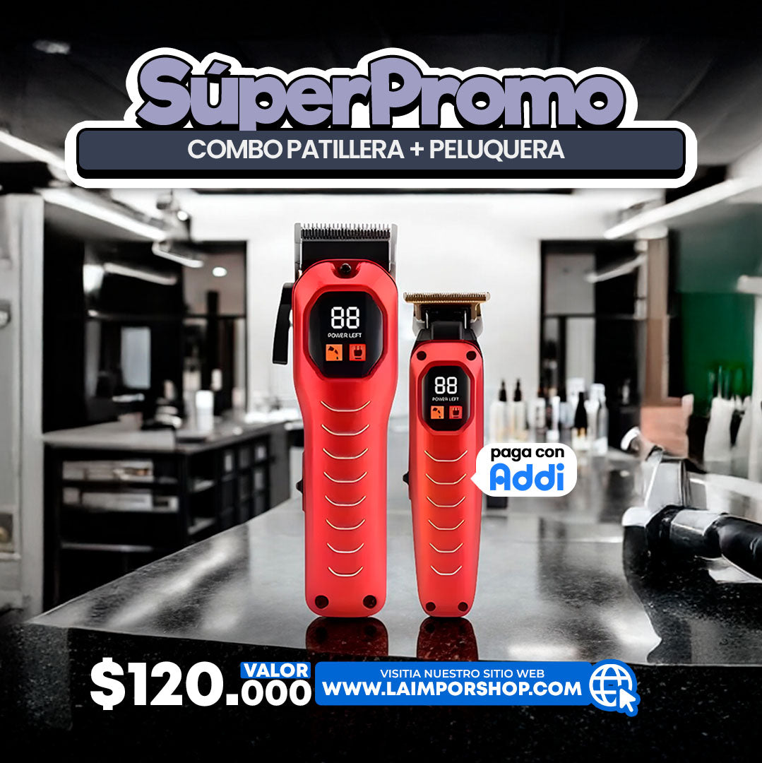 MAQUINA DUO GEEMY PATILLERA + PELUQUERA