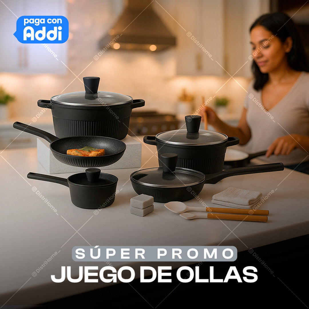 JUEGO DE OLLAS DE 16 PIEZAS
