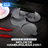 MOLDES 2 EN 1 DE HAMBURGUESA