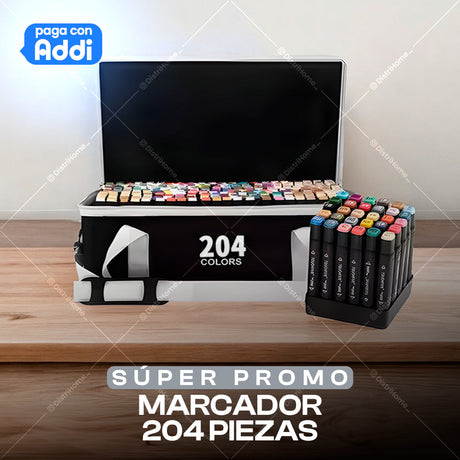 MARCADORES 204 PIEZAS