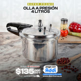 OLLA PRESION 4 LITROS HOGAR