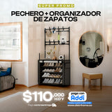 ORGANIZADOR 2 EN 1 PECHERO + ZAPATERO CON FORRO
