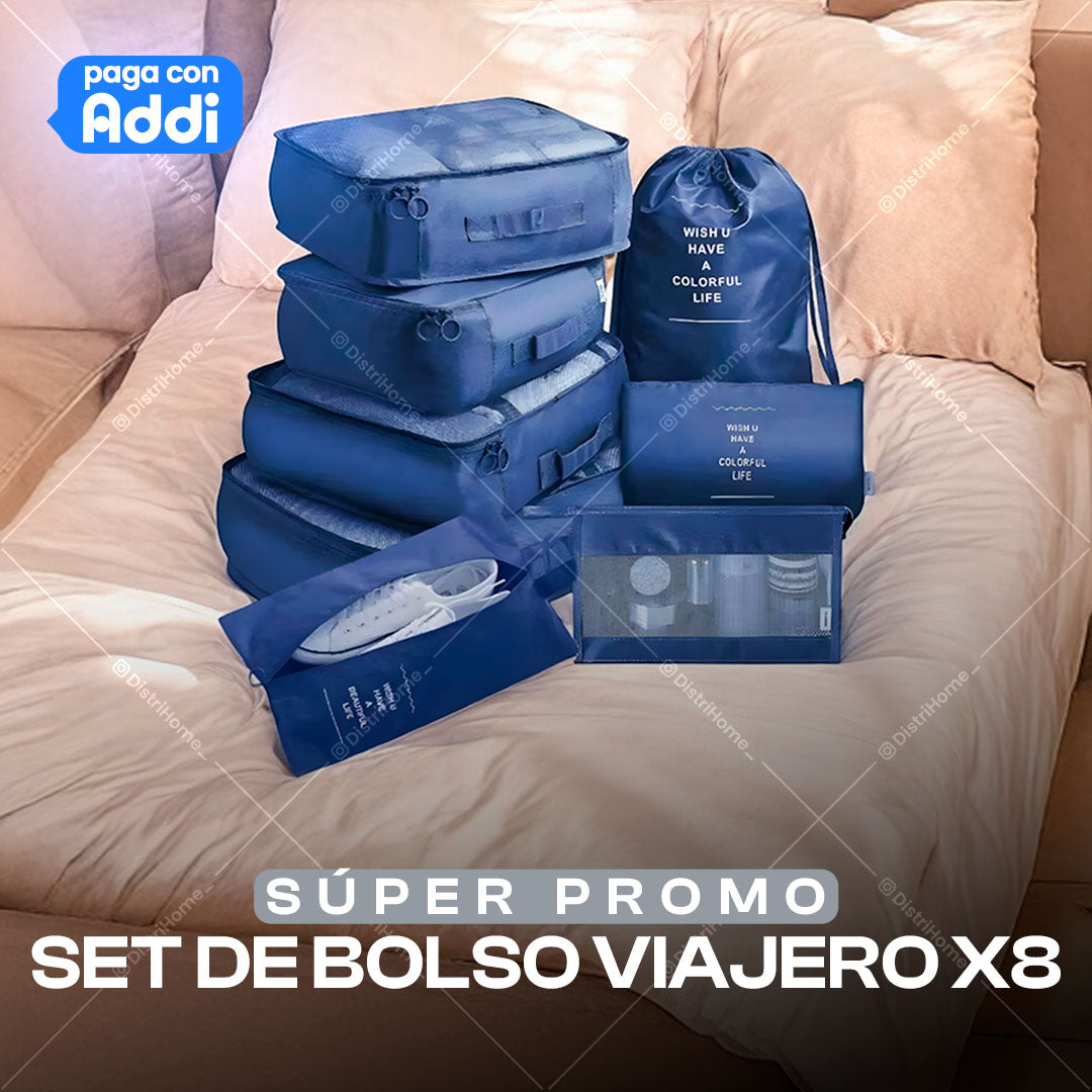 KIT VIAJERO BOLSA X8 PIEZAS