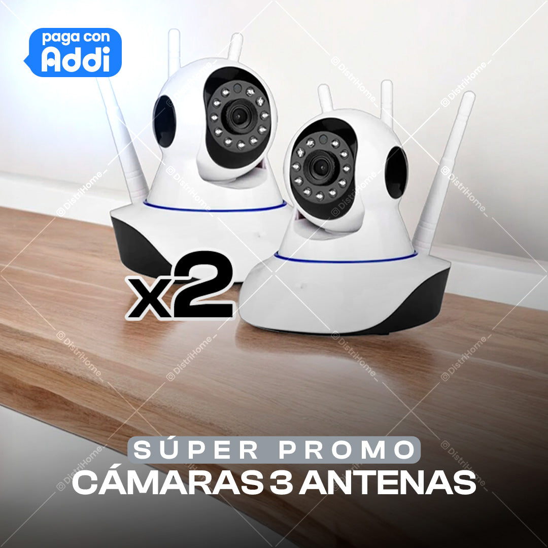 COMBO CAMARA 3 ANTENAS X 2