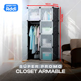 2 COLUMNAS CLOSET ARMARIO LAMINAS