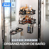 ORGANIZADOR DE BAÑO METALICO ADHESIVO